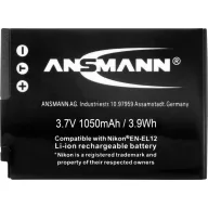 EN-EL12 Nikon kamera akku 3,7V 900 mAh, Ansmann