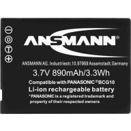   DMW-BCG10E, DMW-BCG10 Panasonic kamera akku 3,7V 900 mAh, Ansmann