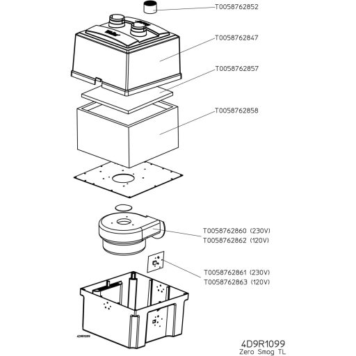Weller Zero Smog TL Kit 2 SN Forrasztási füstelszívó 230 V 120 W 190 m³/óra