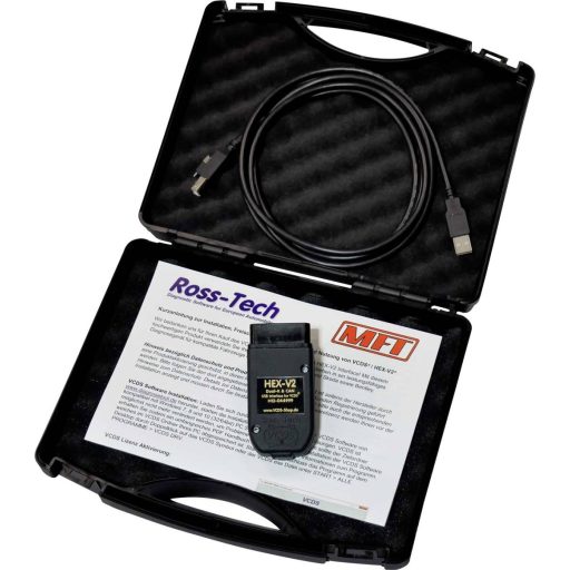 VCDS HEX-V2 USB Hobby OBD II diagnosztikai eszköz 80313 Alkalmas (autómárka): Audi, Volkswagen, Seat, Skoda 10 jármű