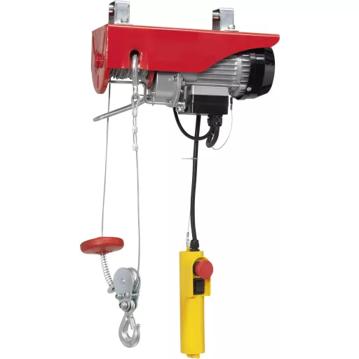 Elektromos csőrlő, motoros, láncos emelő 125/250kg-ig, Toolcraft 1550315