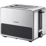   Bosch Haushalt TAT7S25 Kenyérpirító Beépített zsemle feltéttel Nemesacél, Fekete