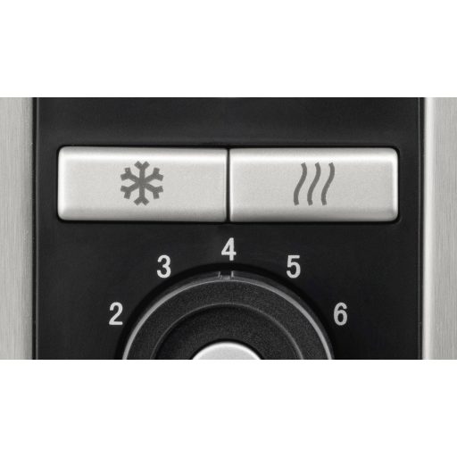 Bosch Haushalt TAT7S25 Kenyérpirító Beépített zsemle feltéttel Nemesacél, Fekete