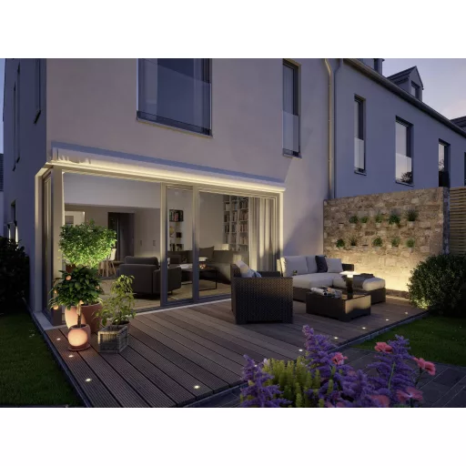 Paulmann 93949 Világításrendszer, Plug & Shine LED kültéri beépíthető lámpa (bővítőkészlet) 3 részes készlet LED 7.5 W Melegfehér Ezüst