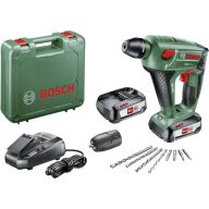  Bosch Home and Garden Uneo Maxx SDS-Quick-Akkus fúrókalapács 18 V 2.5 Ah Lítiumion 2. akkuval, Hordtáskával