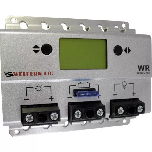 Western Co. WR20 Napelem töltésszabályozó PWM 12 V, 24 V 20 A