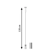   Paulmann Basic Pendel Nagyfeszültségű sínrendszer lámpa Univerzális E27 20 W LED Fehér, Króm