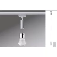   Paulmann Basic Pendel Nagyfeszültségű sínrendszer lámpa Univerzális E27 20 W LED Króm (matt), Króm