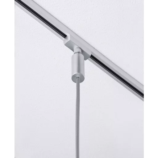 Paulmann Basic Pendel Nagyfeszültségű sínrendszer lámpa Univerzális E27 20 W LED Króm (matt), Króm