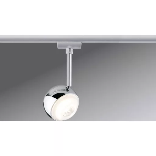 Nagyfeszültségű sínrendszer lámpa URail Fixen beépített LED-es 6 W LED Paulmann Capsule II Króm (matt)