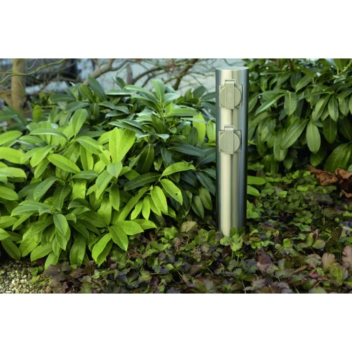 Heitronic 35104 Kerti elosztó 4 részes Nemesacél Gyermekvédelem