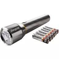   Energizer Vision HD Metal 6 AA LED Kézilámpa Nagy hatótáv Elemekről üzemeltetett 1500 lm 15 óra 479 g