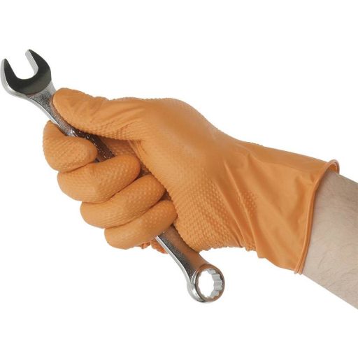 Kunzer TIGER GRIP L 100 db Nitril Eldobható kesztyű Méret (kesztyű): L EN 374-2, EN 374-3, EN 455