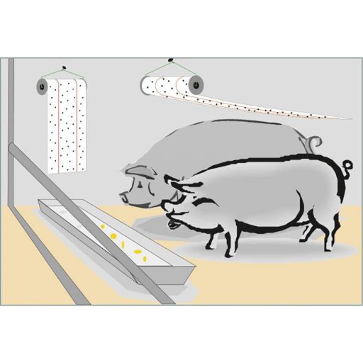 Redtop Fliegenrolle 31006 Ragasztó fólia, Attraktáns Légycsapda (H x Sz) 9 m x 0.3 m Sárga 1 db