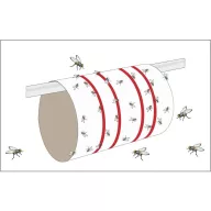   Redtop Fliegenbogen 31091 Ragasztó fólia, Attraktáns Légycsapda (H x Sz) 600 mm x 345 mm Sárga 6 db
