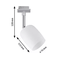   Nagyfeszültségű sínrendszer lámpa URail G9 10 W LED Paulmann Blossom Króm (matt), Selyem