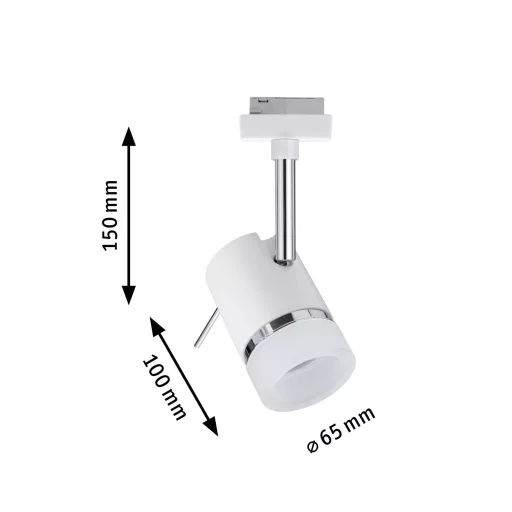 Paulmann Pipe Nagyfeszültségű sínrendszer lámpa URail GU10 10 W LED Fehér, Króm