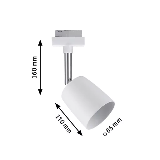 Paulmann Cover Nagyfeszültségű sínrendszer lámpa URail GU10 10 W LED Fehér, Króm