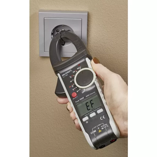 Digitális AC lakatfogó True RMS, Voltcraft VC585, ISO kalibrált