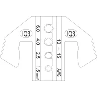   TOOLCRAFT PLE-IQ3 Krimpelő betét Napelemes dugós csatlakozó 6.0 - 1.5 mm² Alkalmas márka TOOLCRAFT PZ-500