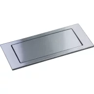   Konyhapultba építhető hálózati elosztó USB aljzattal, nemesacél (matt), EVOline 106385