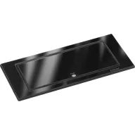   EVOline 106382 Beépíthető elosztó 2 részes Üveg (fekete) Védőérintkezős 1 db