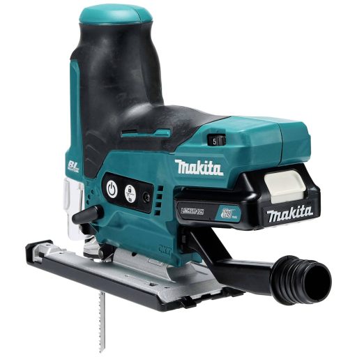 Makita neu Akkus asztali fűrész JV102DSMJ 2. akkuval, Töltővel, Hordtáskával 10.8 V 4 Ah