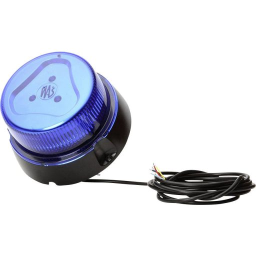 WAS Körkörös lámpa W126 Double Flash 867.4DSYNC 12 V, 24 V Fedélzeti hálózatról Csavaros szerelési mód Kék