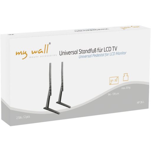 My Wall HP 36 L TV talp Állítható magasságú 94,0 cm (37) - 177,8 cm (70) Állítható magasságú, Merev, Padlóállvány