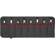   Knipex 00 19 58 V01 Seeger gyűrű fogó készlet Alkalmas Külső- és belső csapágygyűrűk 12-25 mm, 19-60 mm 10-25 mm, 19-60 mm Hegy forma Egyenes, Hajlított, 90°