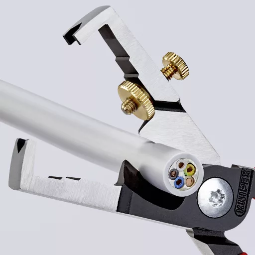 Knipex StriX 13 62 180 Kábelvágó olló Alkalmas (csupaszoló technika) Alumínium- és rézkábel, egy- és többerű 15 mm 7 50 mm²