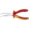 Knipex 26 26 200 T Lapos kerek csőrű fogó 40°-ban hajlított Króm-vanádium acél 200 mm