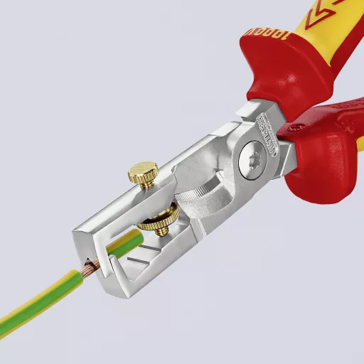 Knipex StriX 13 66 180 T Kábelvágó olló Alkalmas (csupaszoló technika) Alumínium- és rézkábel, egy- és többerű 15 mm 5 50 mm² 7