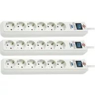   Brennenstuhl 1159720216-3 Túlfeszültség ellen védő elosztó 6 részes Fehér Védőérintkezős 3 db
