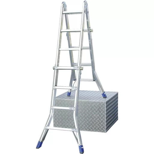 Krause 133953 Alumínium Teleszkópos létra Munkamagasság (max.): 5 m Alumínium DIN EN 131 15.5 kg