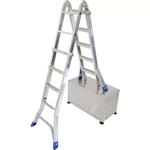 Krause 133960 Alumínium Teleszkópos létra Munkamagasság (max.): 6.05 m Alumínium DIN EN 131 18 kg