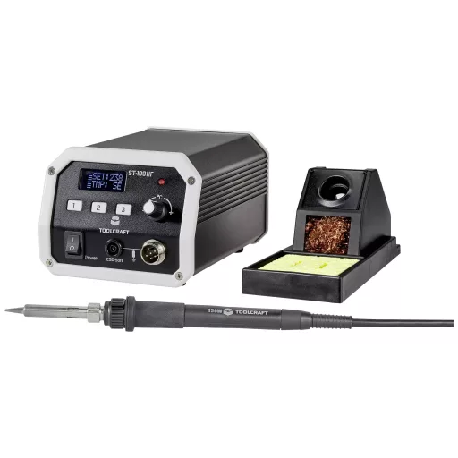 Digitális forrasztóállomás 50 - 480 °C 100 W, Toolcraft ST-100 HF TO-4878195