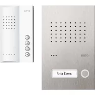   Ritto by Schneider RGE1818325 Kaputelefon Vezetékes Komplett készlet 1 családiház Fehér, Nemesacél