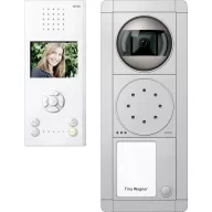  Ritto by Schneider RGE1892320 Videó kaputelefon Vezetékes Komplett készlet 1 családiház Fehér, Ezüst