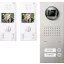 Ritto by Schneider RGE1819625 Videó kaputelefon Vezetékes Komplett készlet 2 családiház Fehér, Nemesacél