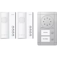   Ritto by Schneider RGE1891420 Kaputelefon Vezetékes Komplett készlet 2 családiház Ezüst, Fehér