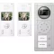 Ritto by Schneider RGE1892420 Videó kaputelefon Vezetékes Komplett készlet 2 családiház Fehér, Ezüst
