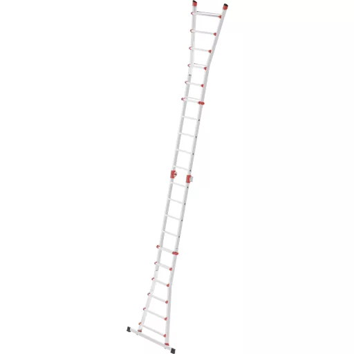 Hailo M80 7524-157 Alumínium Teleszkópos létra Munkamagasság (max.): 6.75 m Ezüst 17 kg