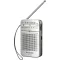 Panasonic RF-P50DEG Táskarádió URH Ezüst