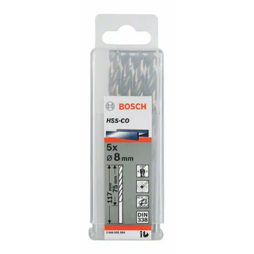 Bosch Accessories 2608588100 Fém spirálfúró 8.2 mm 5 db