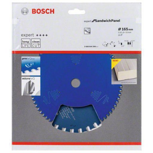 Bosch Accessories Expert for Sandwich Panel 2608644366 Körfűrészlap 165 x 20 x 1.6 mm Fogak száma (collonként): 30 1 db