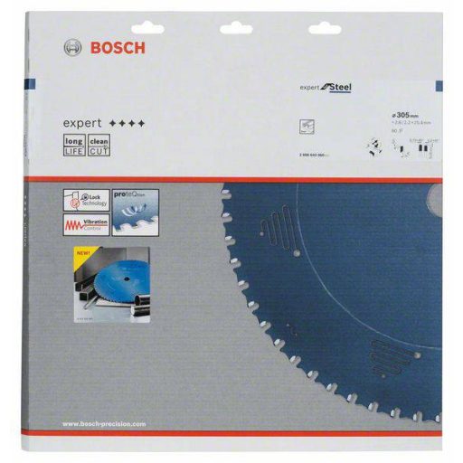 Bosch Accessories Expert for Steel 2608643060 Körfűrészlap 305 x 25.4 x 2.2 mm Fogak száma (collonként): 60 1 db