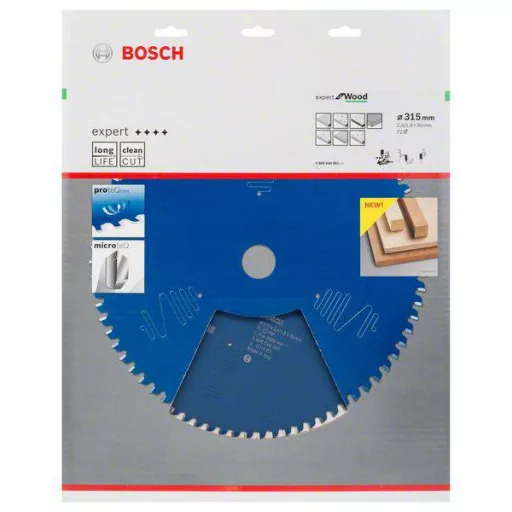 Bosch Accessories Expert for Wood 2608644081 Körfűrészlap 315 x 30 x 1.8 mm Fogak száma (collonként): 72 1 db