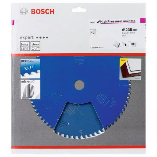 Bosch Accessories Expert for High-Pressure Laminate 2608644357 Körfűrészlap 235 x 30 x 1.8 mm Fogak száma (collonként): 64 1 db