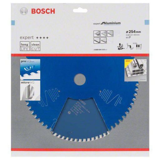 Bosch Accessories Expert for Aluminium 2608644112 Körfűrészlap 254 x 30 x 2 mm Fogak száma (collonként): 80 1 db
